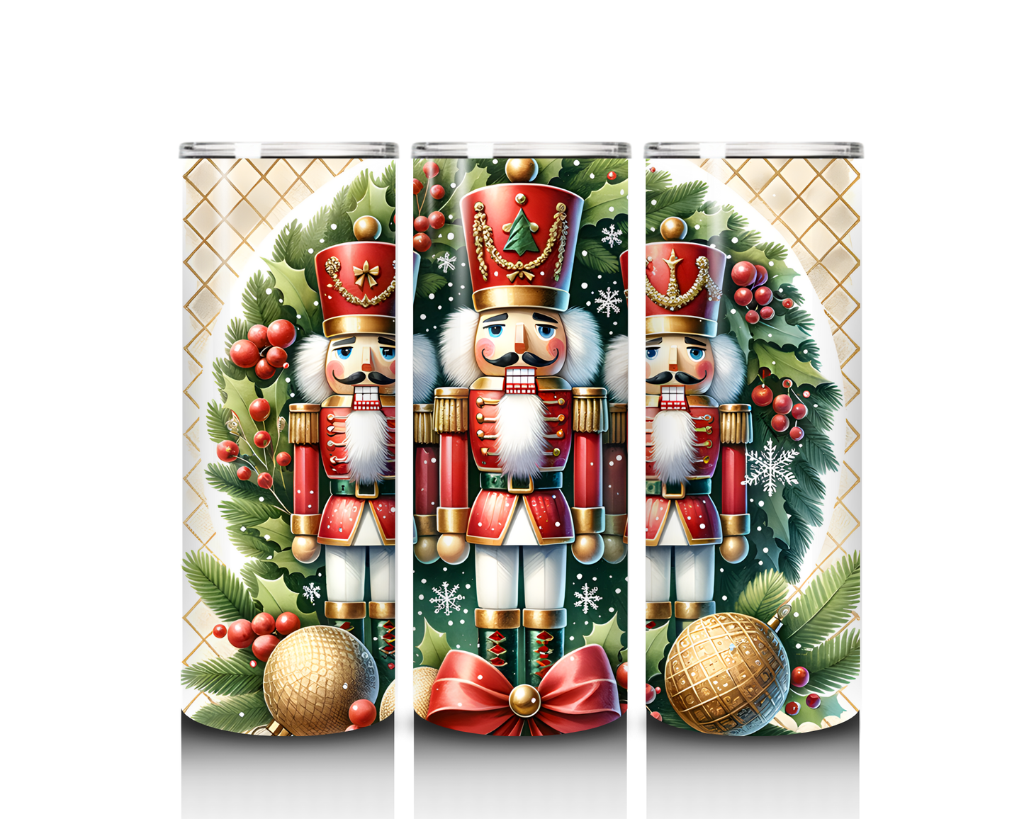 Christmas Nutcracker Collection 20 oz. Skinny Tumblers