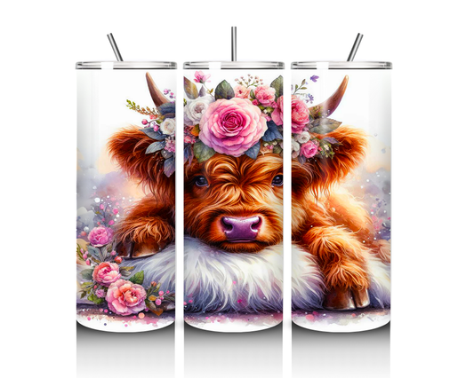 Highland Cows and One Random Heifer Collection 20 oz. Skinny Tumblers