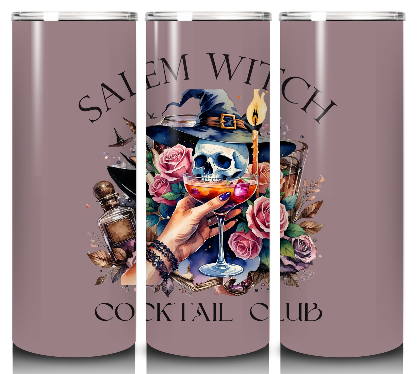 Salem Collection #4 - Salem Witch Cocktail Club - 20 Ounce Skinny Tumbler