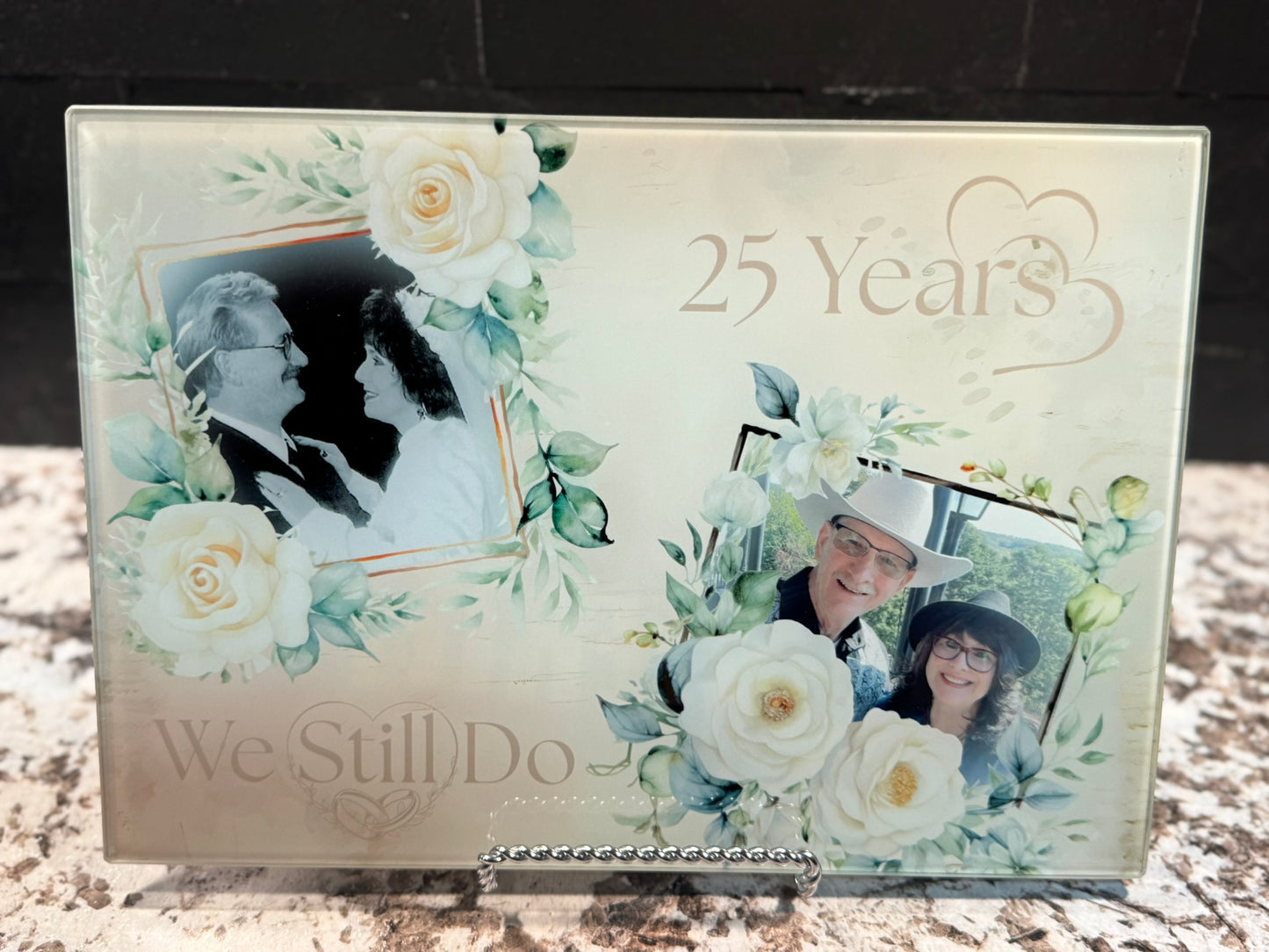 Keepsake Tempered Glass Charcuterie Board