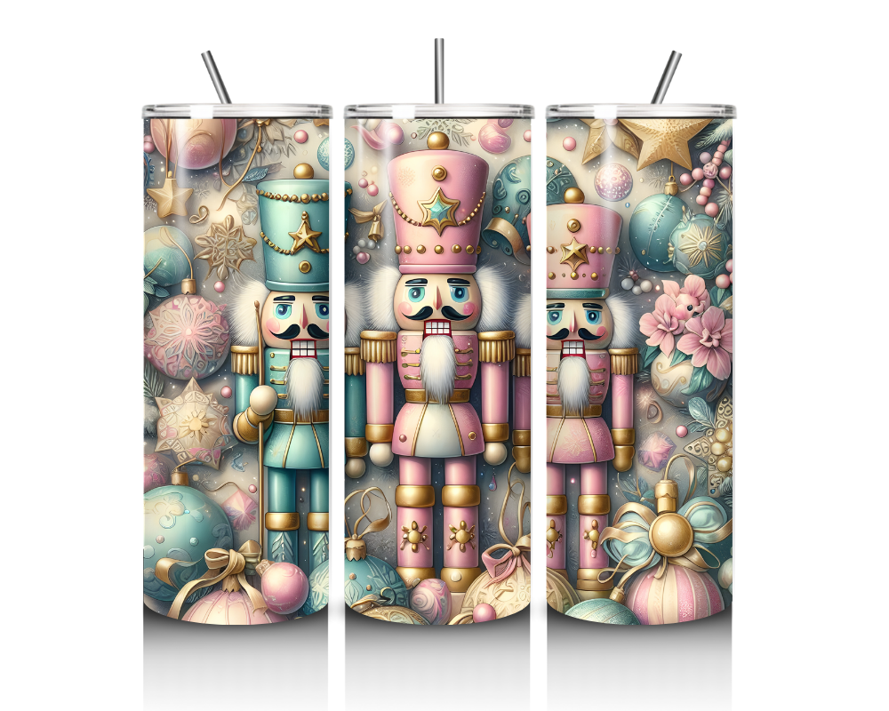 Christmas Nutcracker Collection 20 oz. Skinny Tumblers