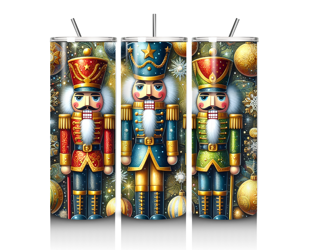 Christmas Nutcracker Collection 20 oz. Skinny Tumblers