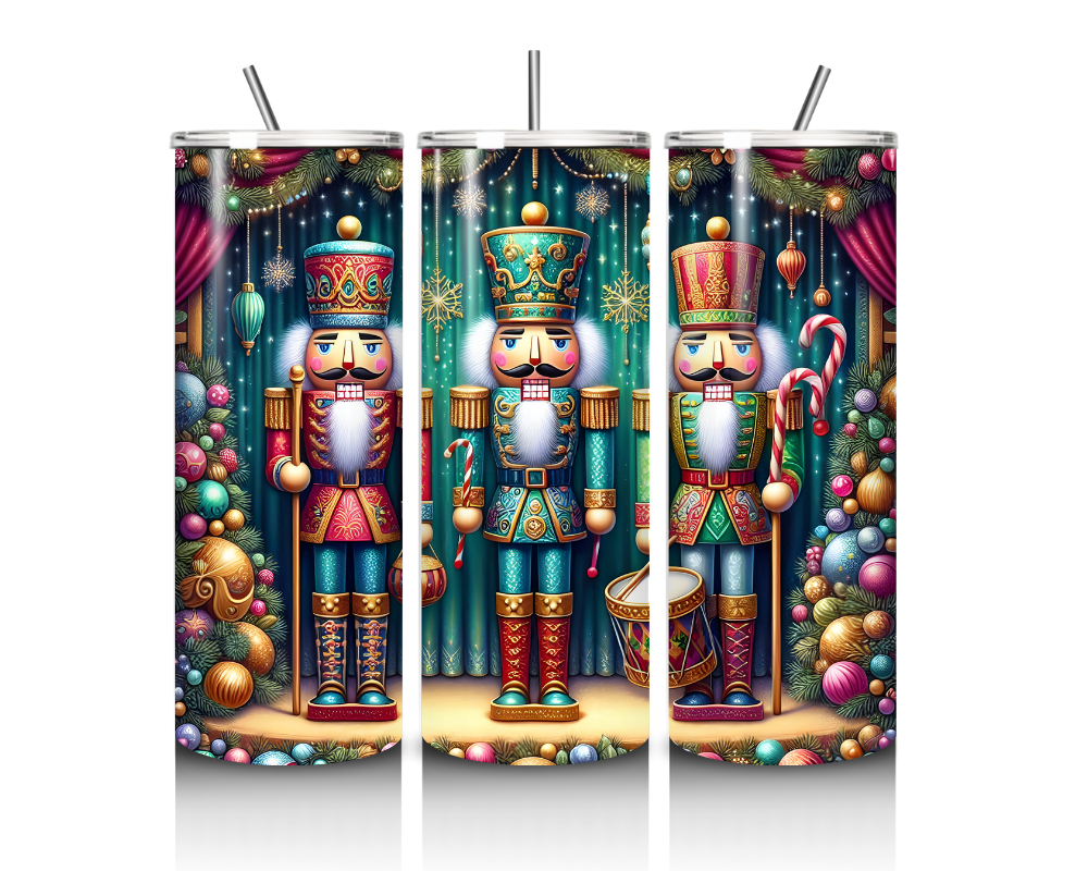 Christmas Nutcracker Collection 20 oz. Skinny Tumblers