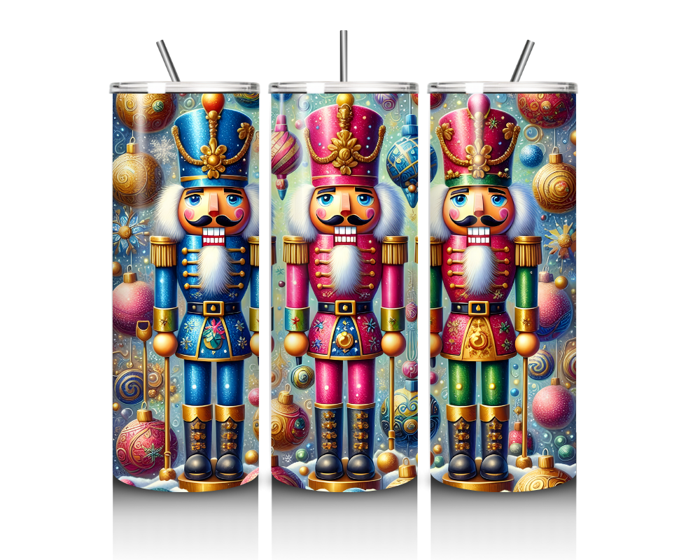 Christmas Nutcracker Collection 20 oz. Skinny Tumblers