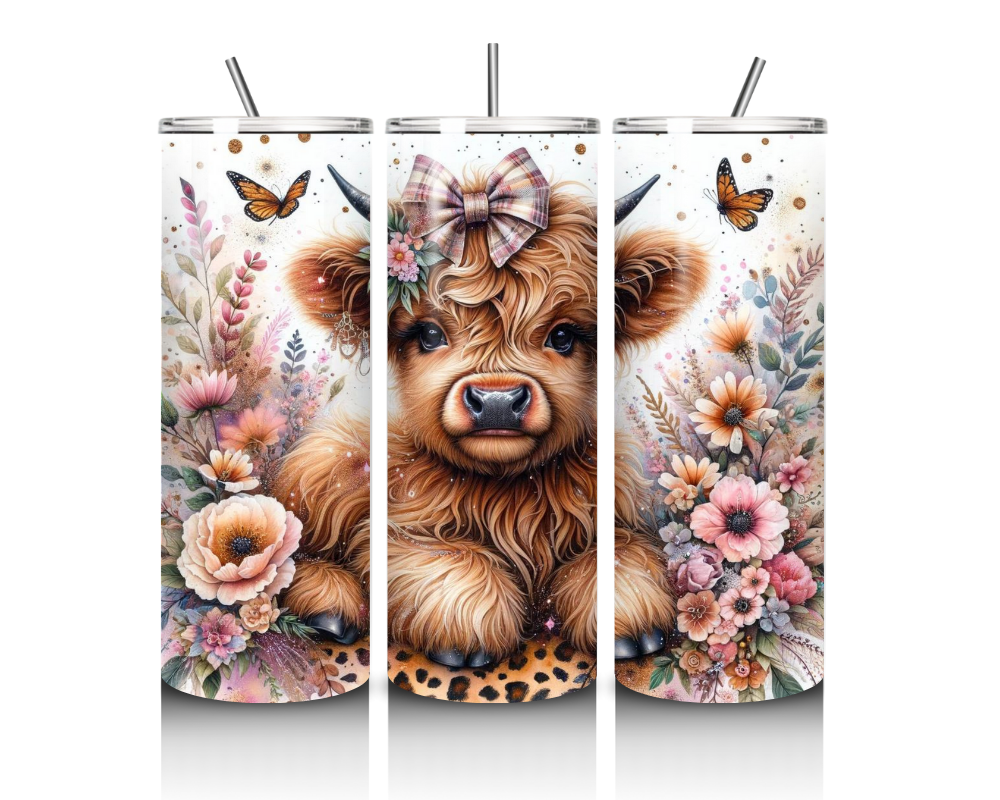 Highland Cows and One Random Heifer Collection 20 oz. Skinny Tumblers