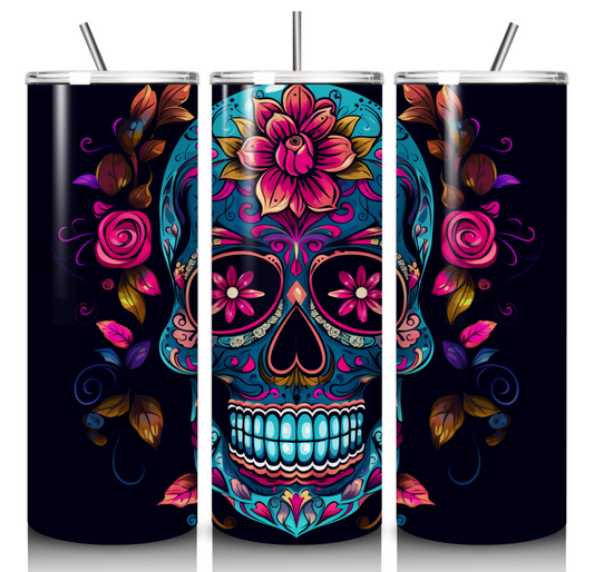Day of the Dead #3 - 20 Ounce Skinny Tumbler