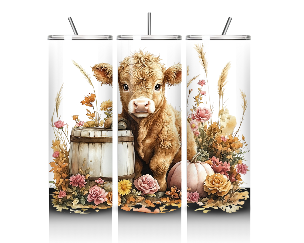Highland Cows and One Random Heifer Collection 20 oz. Skinny Tumblers