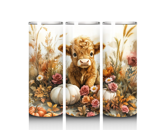 Baby Highland Cow 20 ounce Skinny Tumbler