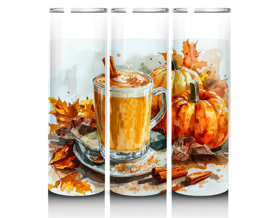 Pumpkin Spice Latte 20-ounce Skinny Tumbler