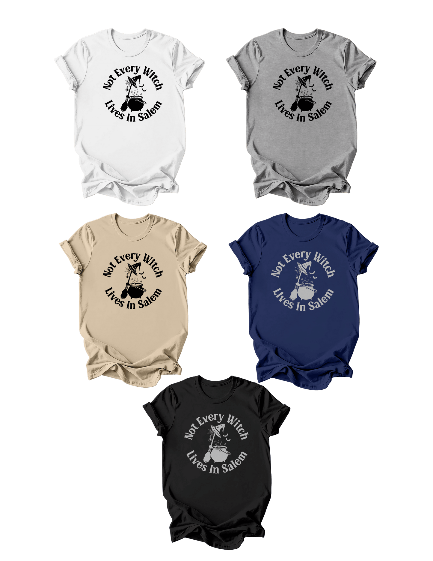 Not Every Witch Lives In Salem-100% Heavy Cotton T-Shirt