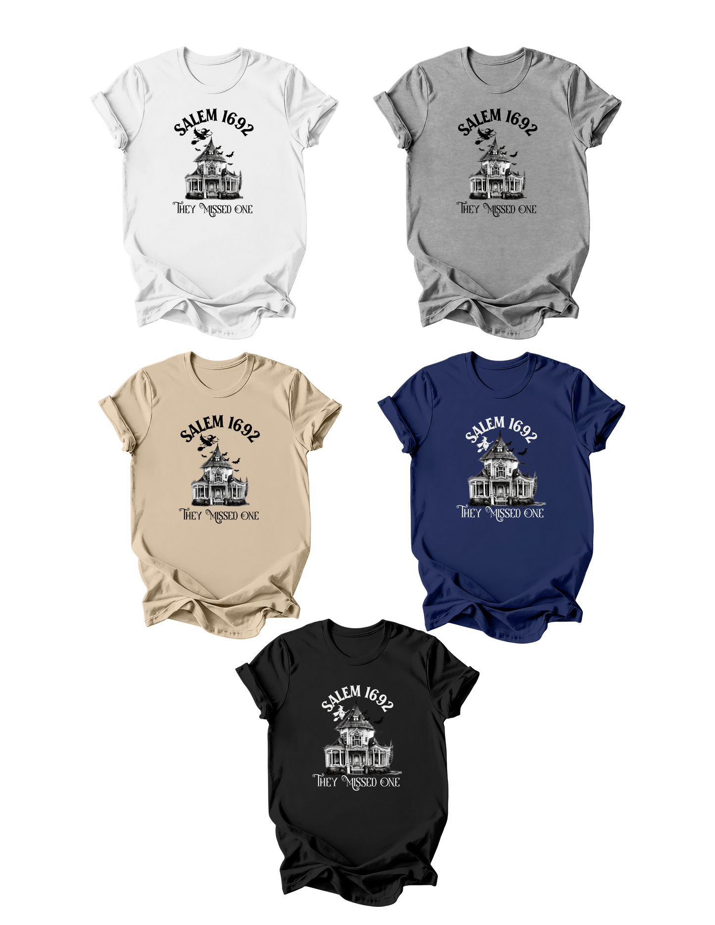 Salem 1692 They Missed One-100% Heavy Cotton T-Shirt